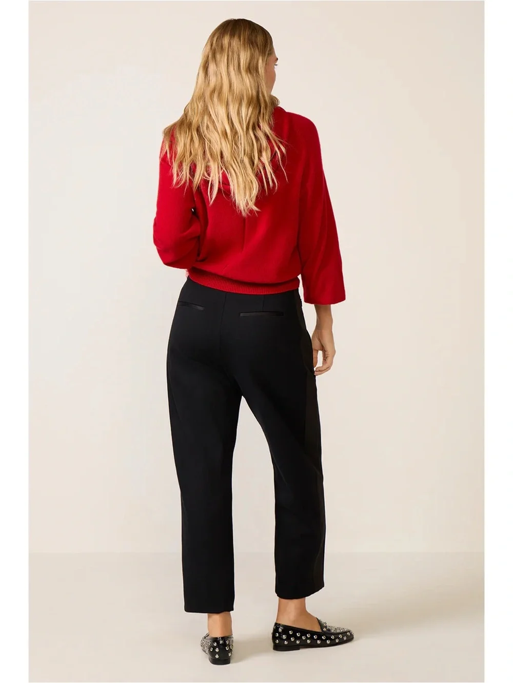 NEW Spanx Pleated Ribbon Strip Barrel Pants